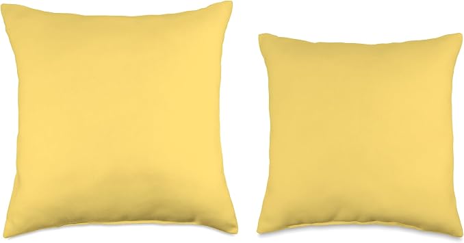 Egg Yellow Throw Pillow