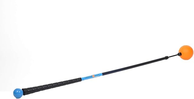 Orange Whip Golf Swing Trainer Aid - for Improved Rhythm, Flexibility, Balance, Tempo, and Strength