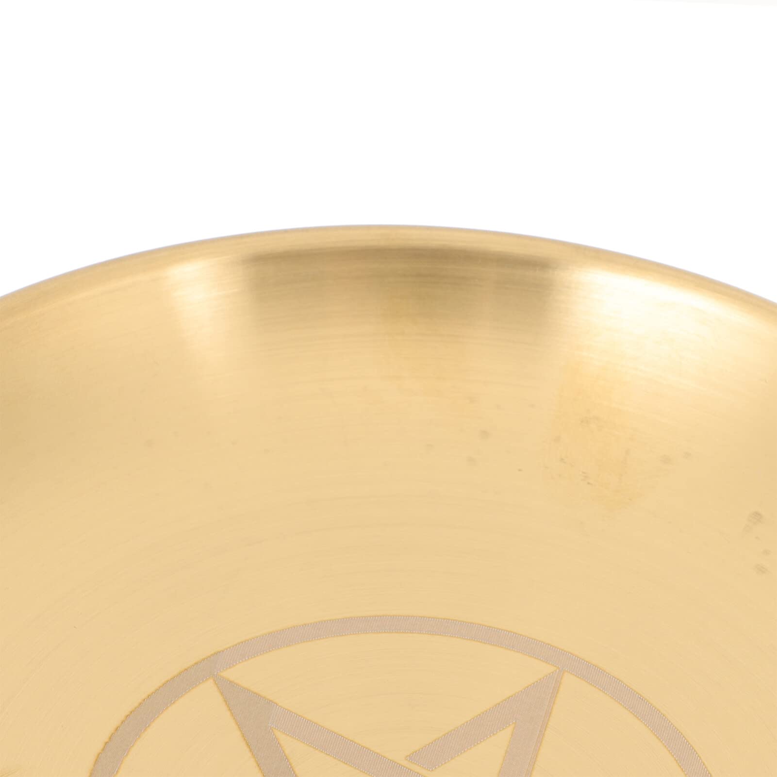 Plateau Pentagramme Et Lune En Métal - Pour Bougies, Autel, Rangement Bijoux, 13.9 Cm