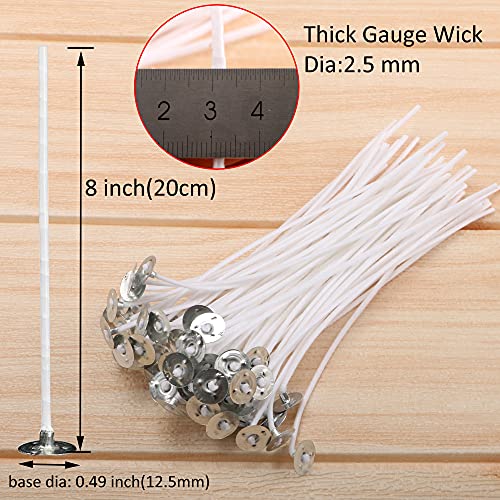 100 Mechas para Velas de 8 Pulgadas con Accesorios miniatura 3