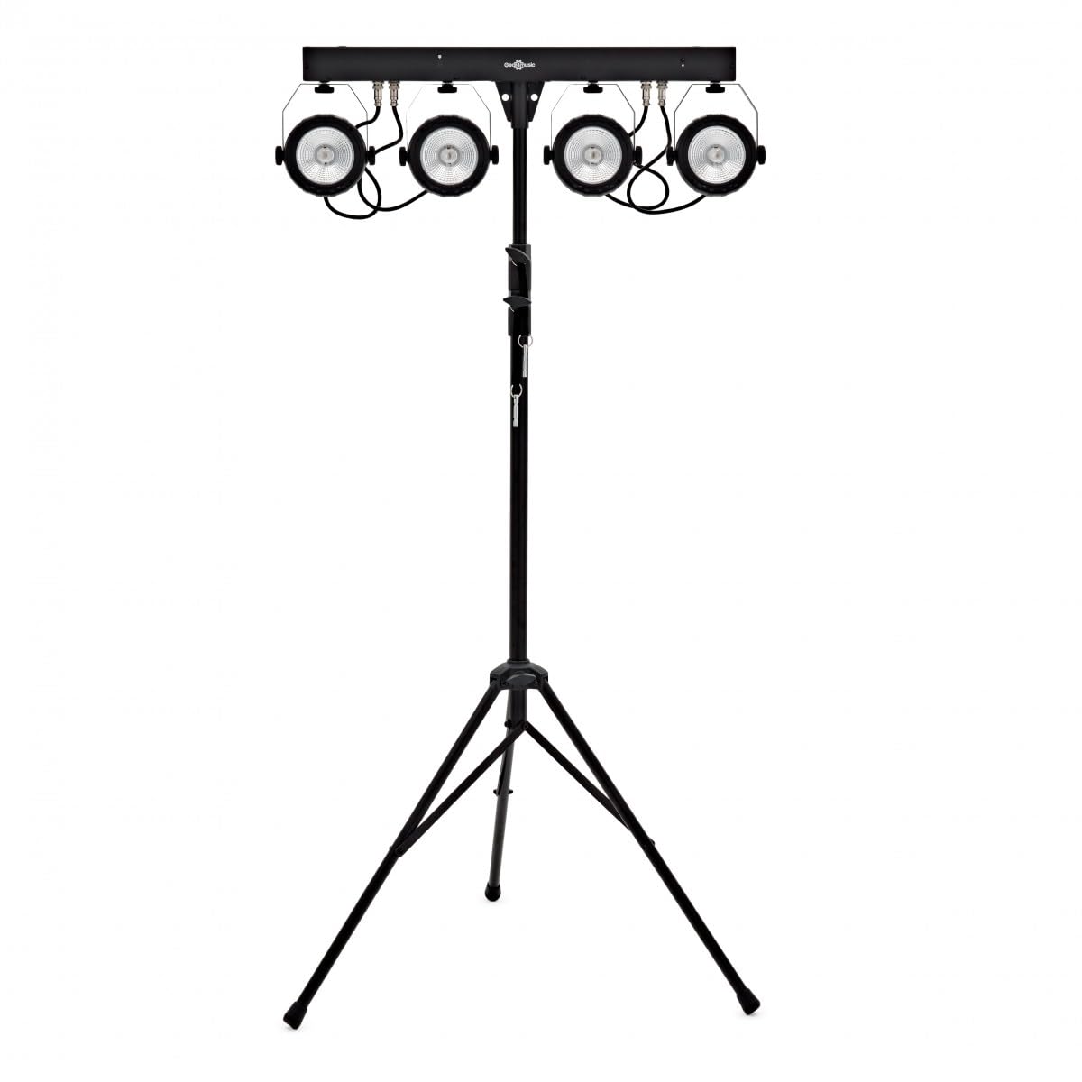 Cosmos COB Party Sistema de Iluminación Gear4music | Luces COB vivas y audaces con soporte en T y mando, iluminación reactiva al ritmo, modos de inicio rápido