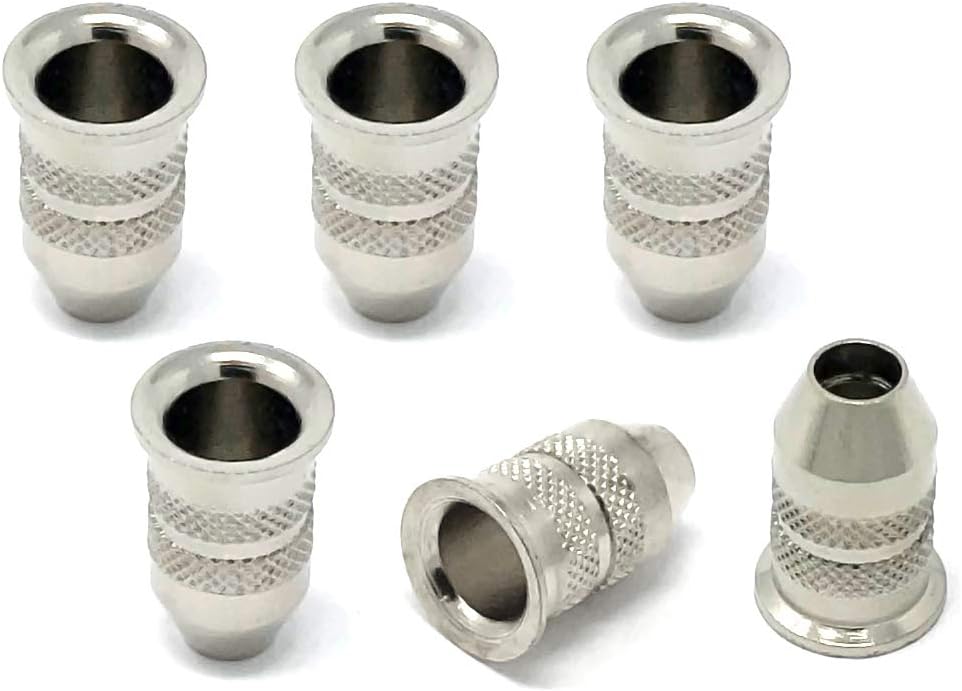 Nickel String-Through Body Ferrules Bullet Shape for Electric Guitar (Set of 6) SF150-NKL