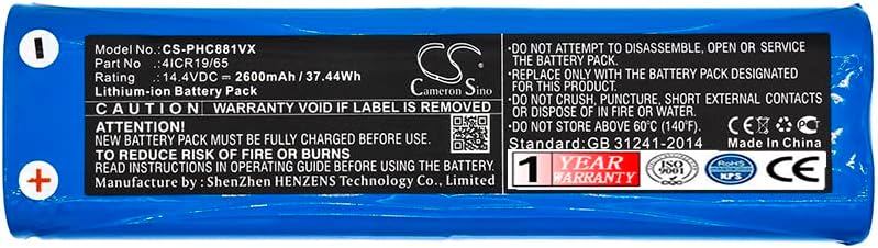 CS Cameron Sino Esta batería es perfectamente adecuada para Bissell 2142 1605C 1974 1605 16052 16058 16059 1605A 1605R 1605W repuesto y repuesto,