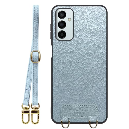 LOOF LUXURY-SHELL SHOULDER �{�v ���U�[ �X�}�z�P�[�X for Galaxy M23 5G �p �P�[�X �J�o�[ �X�g���b�v�z�[�� �V�����_�[ �X�g���b�v �X�}�z�V�����_�[ �V���v�� �ϏՌ� ���^ �y�� leather [�X�J�C�u��