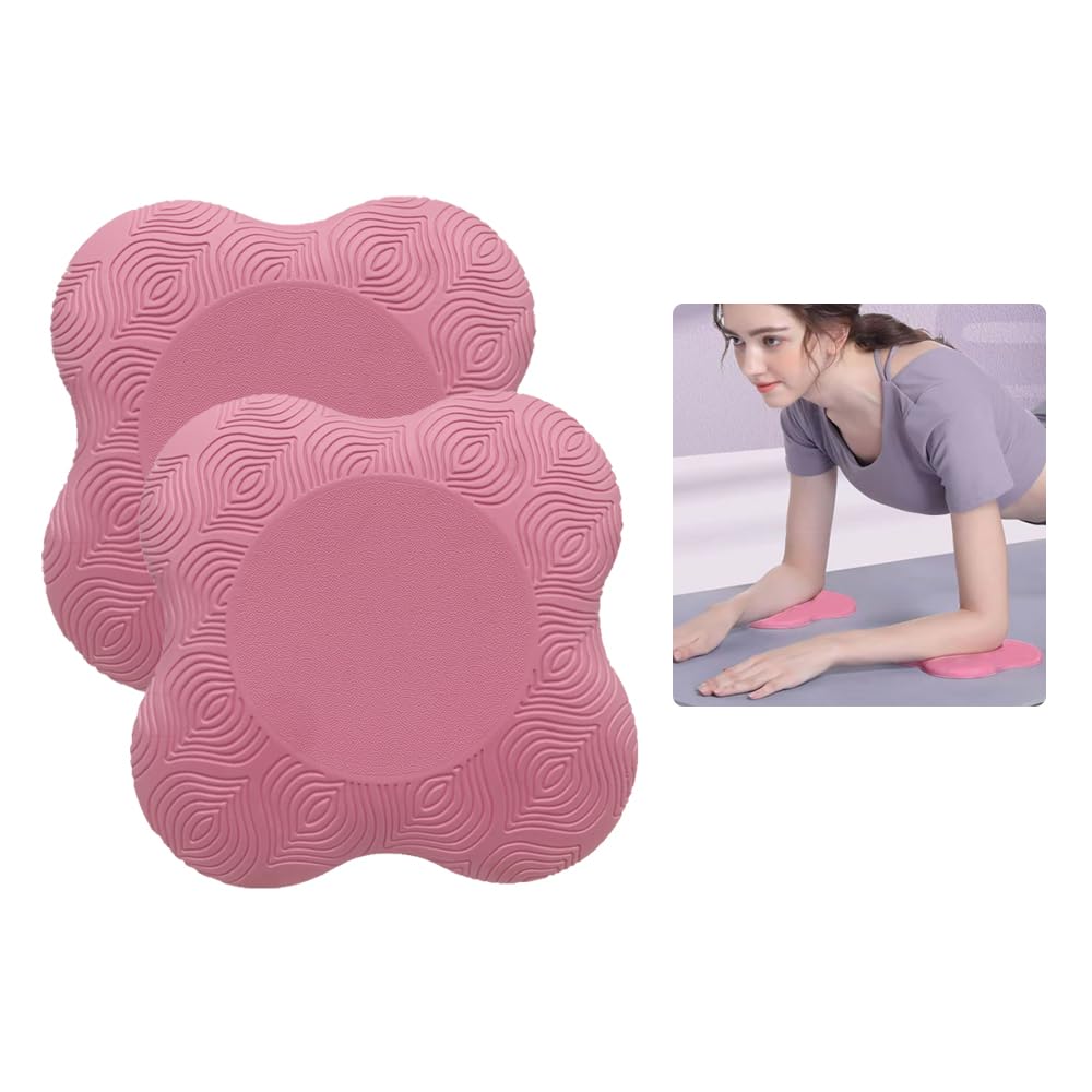 Ksvaye Lot De 2 Coussinets Yoga Antidérapants – Mousse PU 20x20x2 Cm, Protection Genoux, Coudes, Poignets