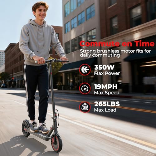 10/8.5″ E Scooter for Adults 19 MPH Sport Escooter 350W