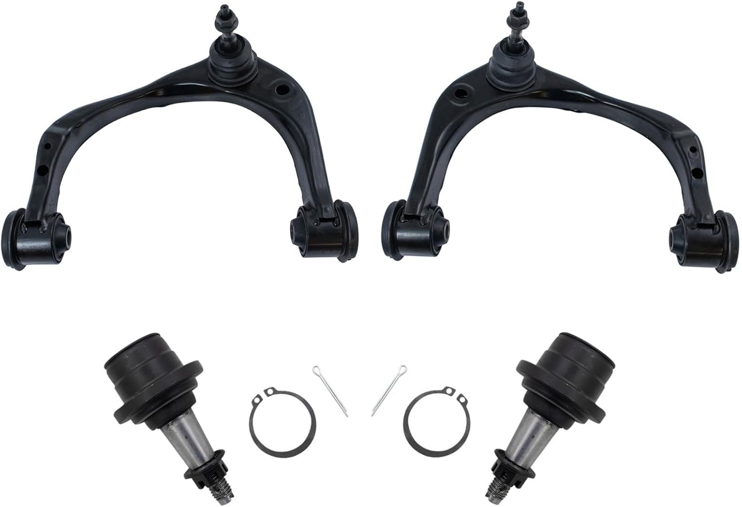 TRQ Front Control Arm with Ball Joint Set 4 Piece Compatible with 2015-2020 Ford F-150 2018-2021 Expedition 2018-2022 Lincoln Navigator