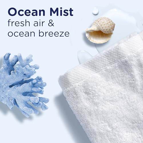 Image of Downy Light Laundry Scent Booster Beads, Ocean Mist Scent, 30.1 OZ, In-wash fabric beads designed to be gentle with a light boost of scent, No Heavy Perfumes (Pack of 4)