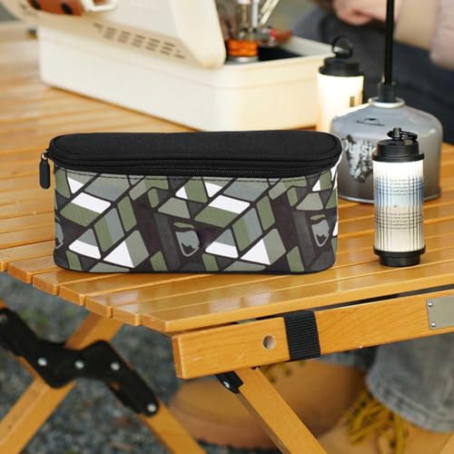 Bolsa de armazenamento com alça externa, bolsa organizadora de lâmpada portátil,Bolsa organizadora p