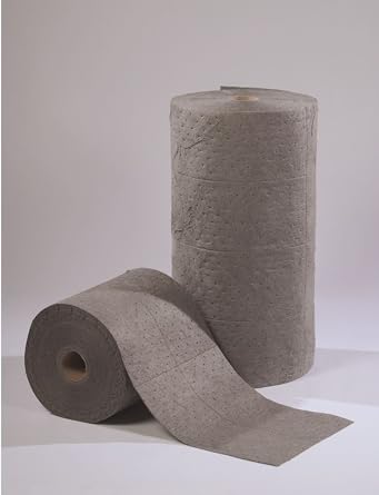 ESP 2MBGRB Polypropylene Medium Weight Meltblown Maintenance Universal Absorbent Bonded Roll, 150' Length x 30 Width, Gray