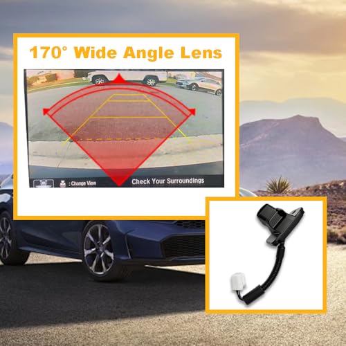 Image of Back Up Rear View Camera Compatible with 2014-2017 Honda Accord Sedan EX-L Parking Assist Rear Camera Replacement Part # 39530T2AA21,39530T2AA31,39530-T2A-A21