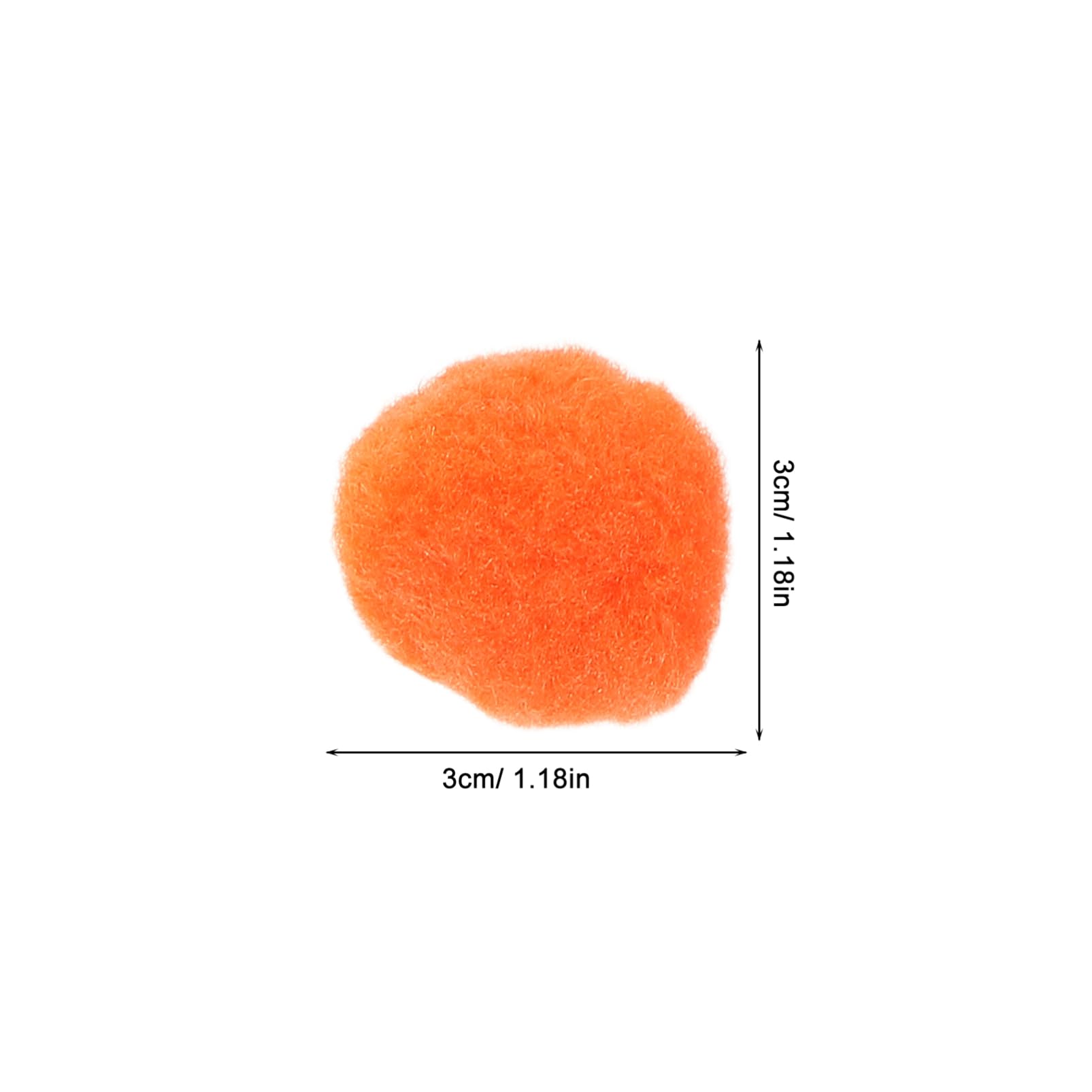 Pompons Soi-même 1000 Pièces 3cm en Peluche pour Loisirs Créatifs