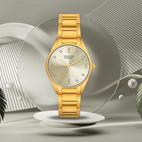 Image of Carlos Philip Majesta Series Premium Luxury Analog Watch | Heritage-Inspired Design | Stainless Steel Build | Exclusive Dial Colors | Japanese Quartz Movement