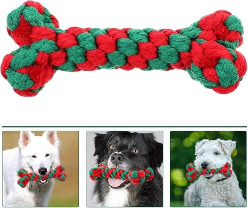 4 StüCk Weihnachten Hundespielzeug,Spielzeug Hund Weihnachten,Hund Weihnachten Spielzeug,Spielzeug Hund Weihnachten,Kauspielzeug Hund Zuckerstange,Dog Toys Candy Canes Geeignet für Kleine Mittlere