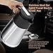 Fdit Car Kettle, 1300ml Portable Stainless Steel Travel Mug, 12V Electric Water Boiler for Coffee and Tea