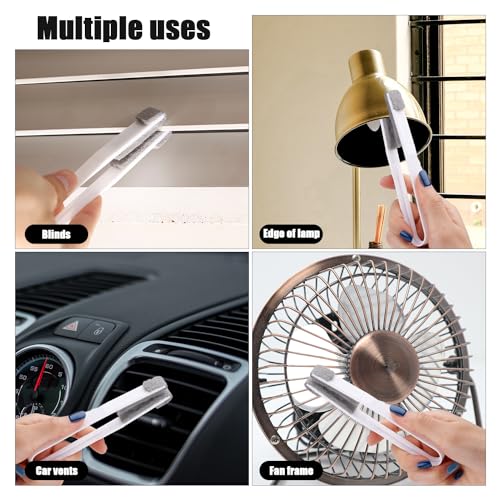 Image of Window Cleaner Tool with 6pcs Brushes, Blind Cleaner Duster Tool Washing Equipment Duster Brush for Window Shutters Car Vents Ceiling Fan Air Conditioner
