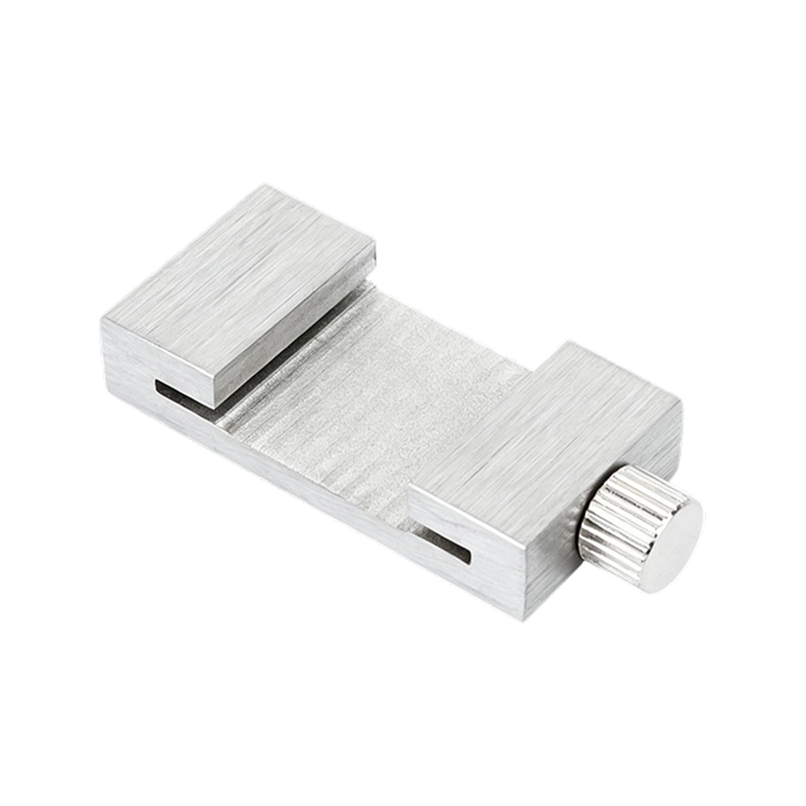 Layout Measuring Stop Block for Steel Rulers with Adjustable Thumb Screw, Repeatable Marking Guide for Workshop Use Ruler Locator Block Marking Stop Gauge Layout Scribing Repeat Line Guide Woodworking