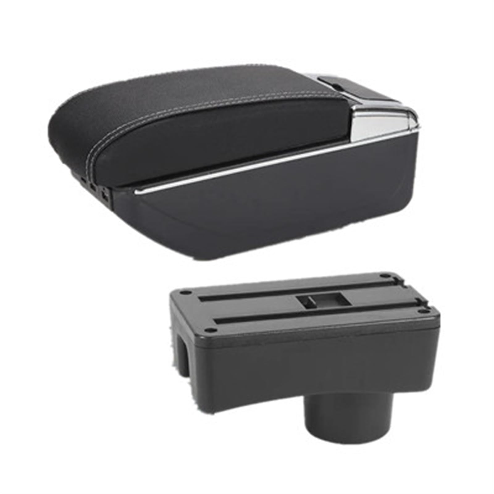 Noheeu A Black White 7Usb Car Armrest Box Interior Parts Details Storage Accessories For Accent For Tagaz