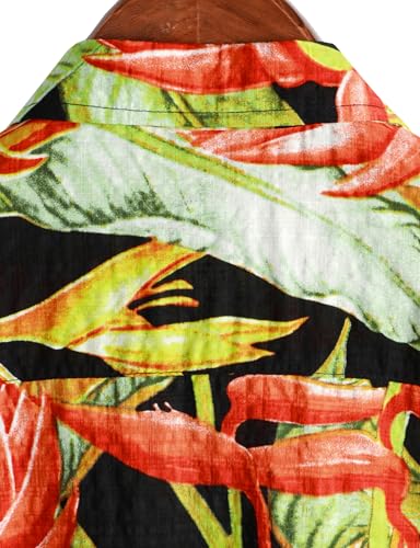 Image of VATPAVE Mens Casual Hawaiian Floral Shirts Short Sleeve Button Down Tropical Shirts Beach Summer Shirts