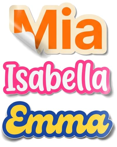 Custom Name Stickers for Sports Gear