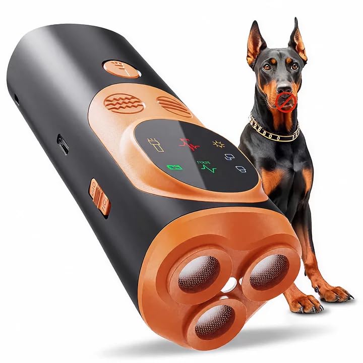 Ultrasonic Dog Barking Device,Anti Barking Device For Dogs,Barkshield With Lcd Screen And 3 Control Modes,Used To Stop Bad Dog Behavior,Device With A Range Of Up To 35 Ft For Indoor And Outdoor Use