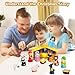 TECHTAIL Lighted Nativity Set, 17 PCS Kids Little Nativity Playset, Children Toy Nativity Figures Include Manger Baby Jesus Three Kinds Small Animals for Toddler Children Kids, Xmas Decoration