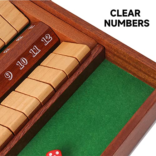 Juego de Mesa Shut The Box de Madera para 2 Jugadores miniatura 3