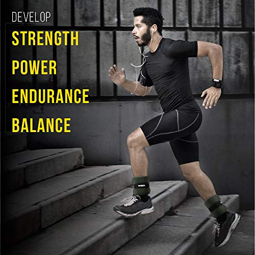 Tko Wrist Weights And Ankle Weights | Wrist Weights Sets For Women L Set Of 2 | Adjustable For Arm And Leg Weights L Strength Training Equipment | 2 Lb Weights, Gray #TOP4