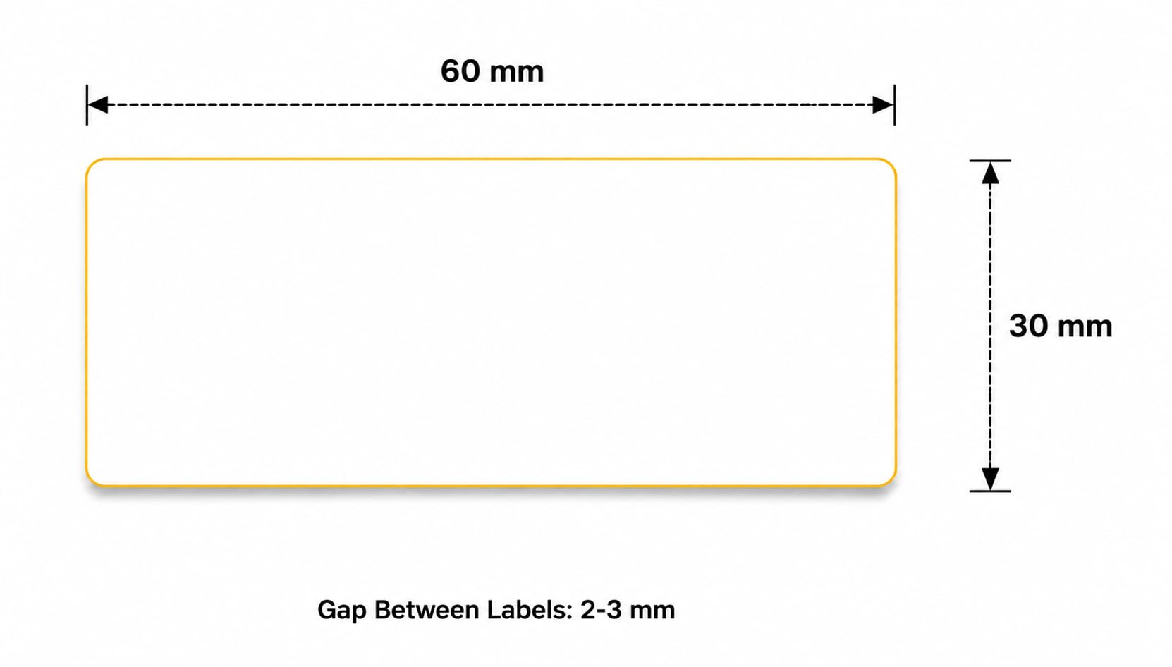 Etiquetas térmicas 60x30 mm en rollo – Etiquetas Almacén Alta Capacidad – 8 rollos – Sin cinta – TSC Godex compatible – Labex Label