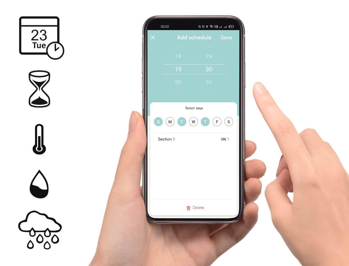 Automat-on Set für Fußbodenheizung mit 4x Temperatursensor Stellantrieb Fussbodenheizung 230V und Smart Home Controller WiFi Kompatibel mit Alexa Google Home Assistant Tuya Steuerung für 4 Räume