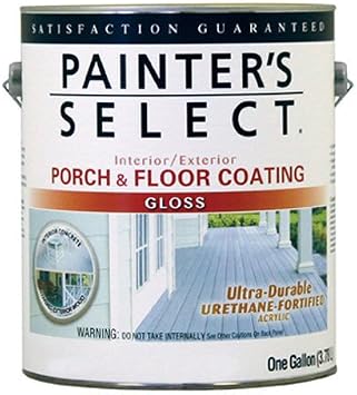 True Value UGF3-GL Painters Select Light Gray Exterior Urethane Fortified Gloss Porch and Floor Coating, 1-Gallon