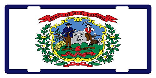 Fast Service Designs WEST Virginia State License Plate State US Patriotic Emblem Seal Version