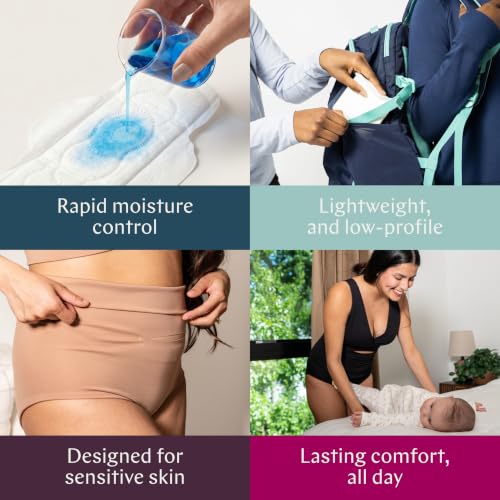 Image of Nyssa Organic Cotton Cover Period Pads, Regular Absorbency - Ultra Thin Menstrual Pads with Wings | Chlorine Free, Fragrance Free (2-Pack)