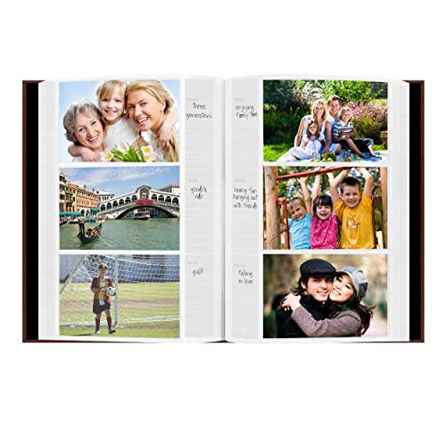 Pioneer Photo Albums Sewn Bonded Leather Bookbound 300 Pkt 4x6 Bi-Directional Photo Album, Burgundy, 4 x 6 inch - 300 Pockets - Image 3