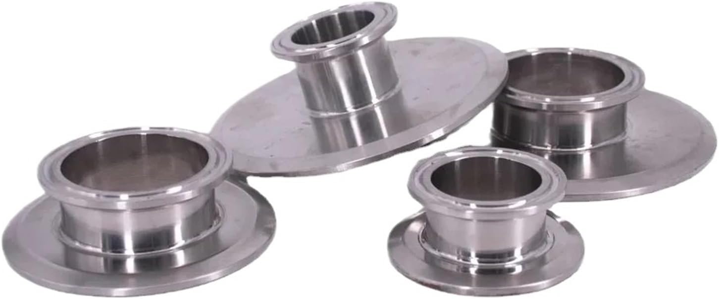 1pcs 1.5" 2" 2.5" 3" 3.5" 4" Tri Clamp Reducer Short Flange OD End Cap Reducing SUS 304 Stainless Steel Sanitary Home Brew(119mm-50.5mm)