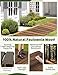 OIHYA 8FT Wooden Garden Pathway, Outdoor Roll Out Decorative Straight Walkway with 8 Stakes, Weather-Resistant and Non-Slip Pavers Boardwalk for Patio, Garden, Backyard, Beach, Wedding Party