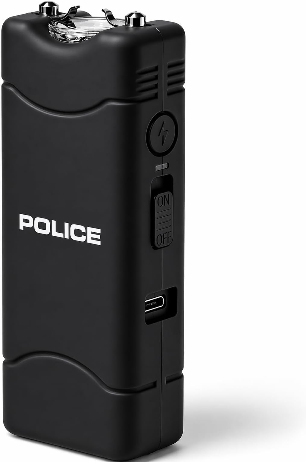 Stun Gun for Self Defense 801 – High Voltage Mini Rechargeable with LED Flashlight, Compact & Heavy Duty – Personal Security for Women & Men – Black