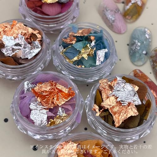 CHUNHE ネイルアートパーツ ドライフラワー ネイル押し花 (カラーB) [2]