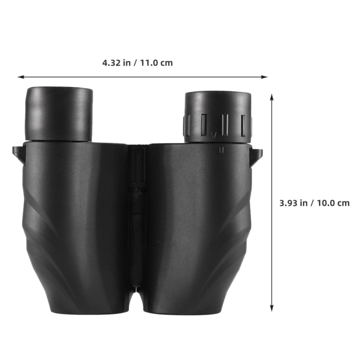 Binocolo 10x25 Compatto Nero in Abs ad Alta Definizione