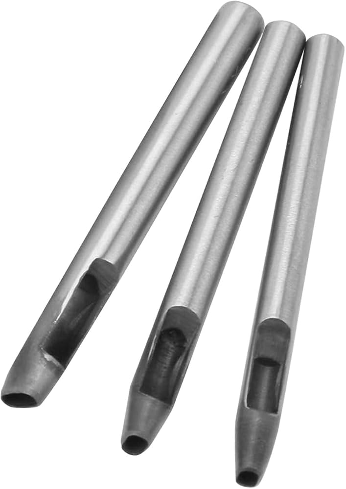 Amazon.co.jp: 穴あけポンチ 楕円 ポンチ レザークラフト 革 穴あけ