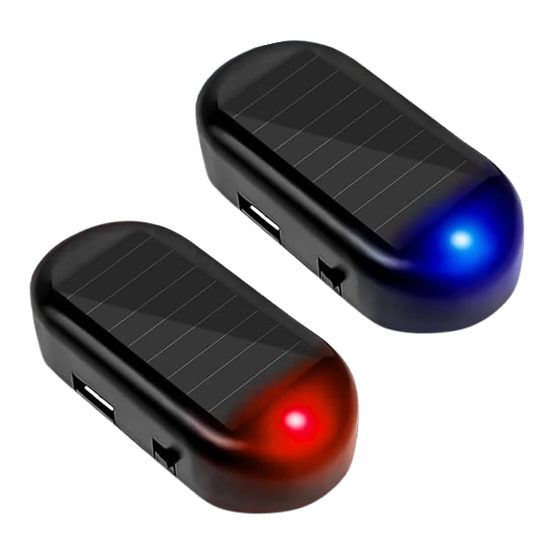 Car Alarm Light, 2 Pieces, Anti-theft Light, Solar Car Alarm Light, Simulated Car Alarm, Car Warning Alarm, Anti-theft Security Light Alarm for Cars