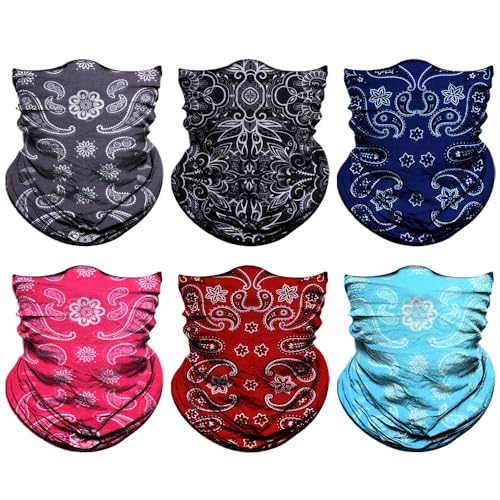 Image of Neck Gaiter for Men Women Headwear Bandana Head Wrap Face Scarf Mask Cover Warmer Balaclava-Seamless & Versatile