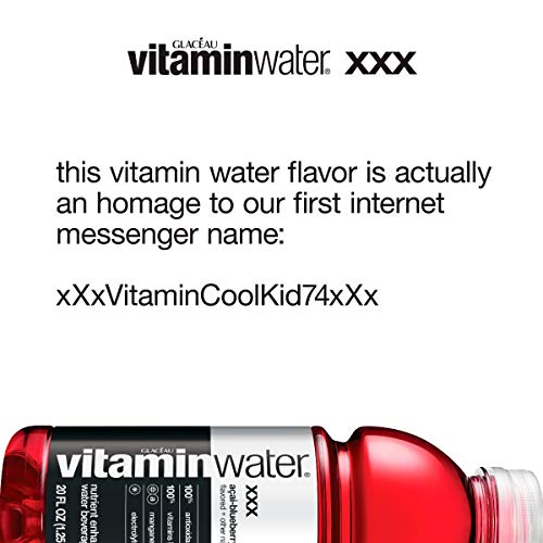 vitaminwater Electrolyte Enhanced Water w/ Vitamins, xxx Acai-Blueberry-Pomegranate, 20 Fl. Oz (Pack of 12) - Thumbnail 6