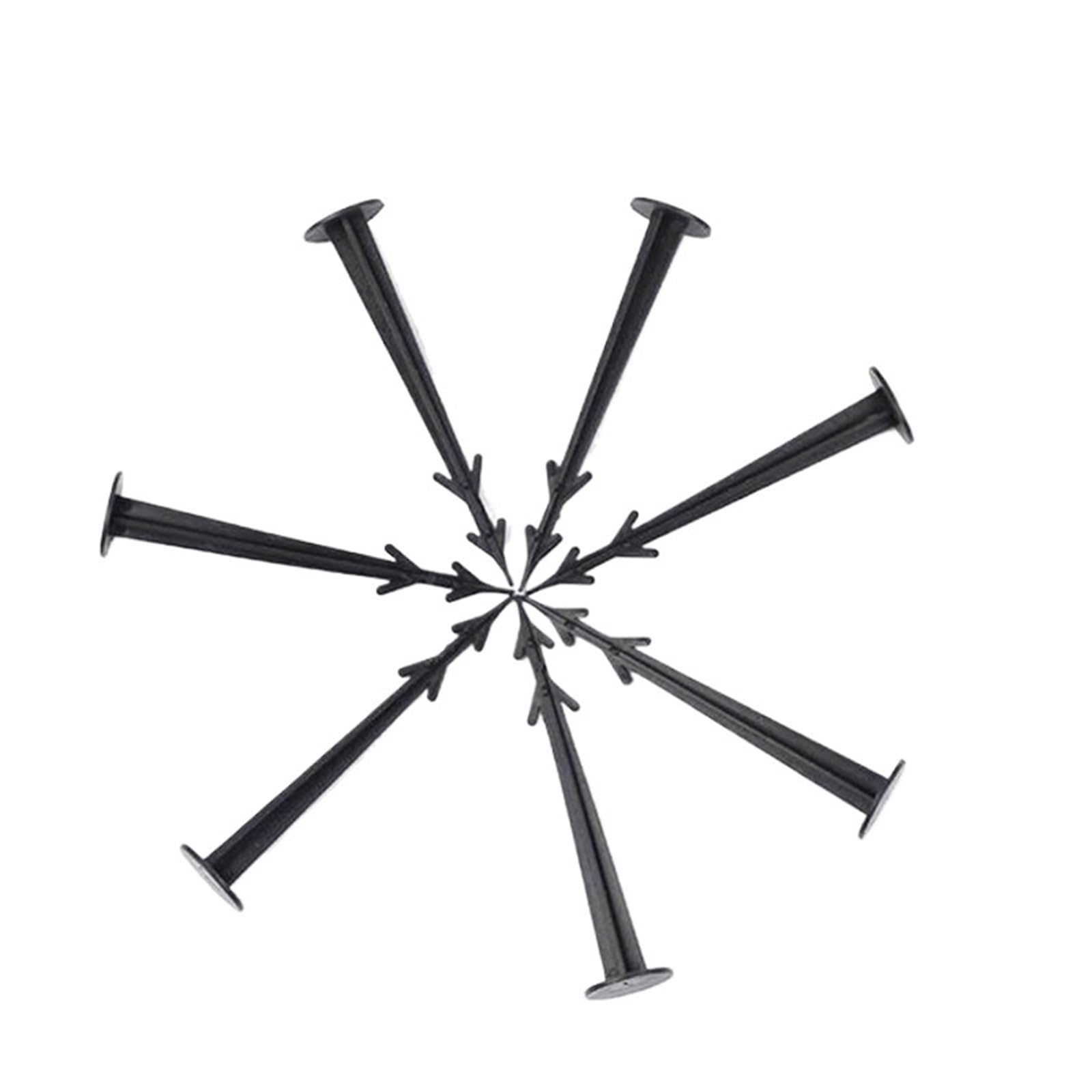 400 Pezzi di picchetti da Giardino in plastica Nera, fissi for Chiodi Terra, Anti per Fissaggio