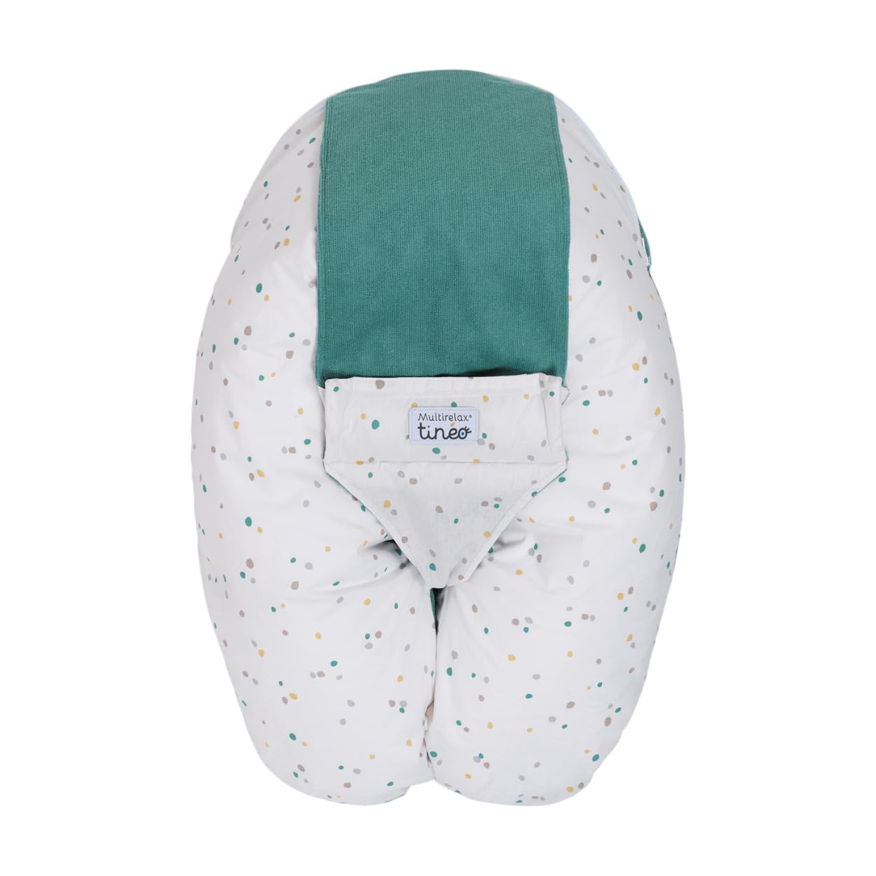 Coussin de Grossesse Multifonctions 78x44 cm Vert/Pois Fabriqué en France
