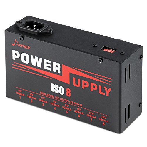 Donner Guitar Pedal Power Supply Dp-3 8 Isolated Output For 9V 12V 18V Effect Pedals #TOP4