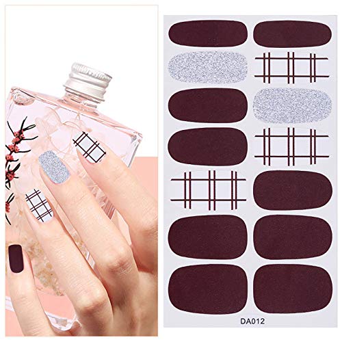 Qiuday 11 Blatt Maniküre Nagel Kunst Sticker, Nagelsticker, Nagelaufkleber, Design Selbstklebende Nail Art Aufkleber… – Bild 8