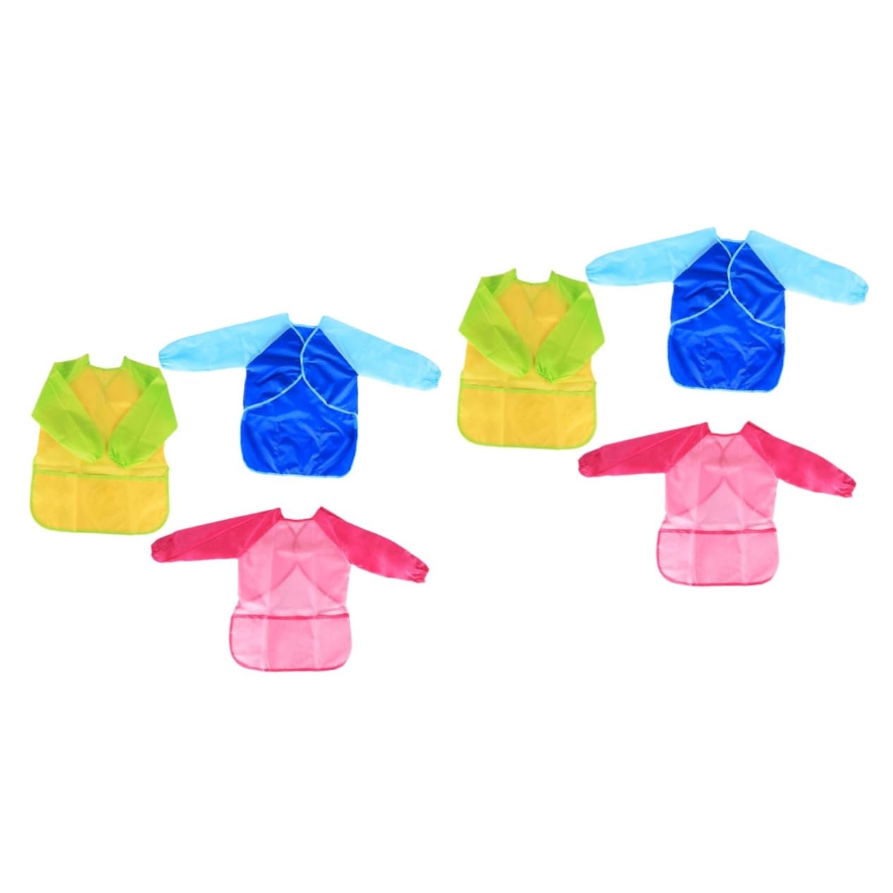 VICASKY 6stücke Junge Mädchen Wasserdichte Malschürze Mit Langen Ärmeln Schutz Für Bastel Und Malaktivitäten Wiederverwendbar Für Kreative Kleine Künstler