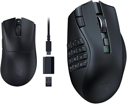 Razer DeathAdder V3 HyperSpeed Wireless Gaming Mouse, 2.0 oz 55 g Focus X 26K Optical Sensor