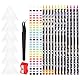 24 Pcs Diamant Painting Wachsstifte Set, Wachsstift Strass Picker Dotting Pen, Enthält 16 Strass Picker Nageldesign Stifte, 6 Platten, 1 Anspitzer und 1 Pinzette